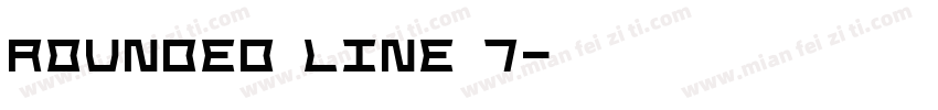 Rounded Line 7字体转换